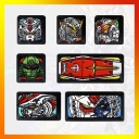 Dropshipping GUNDAM Metal Keycaps ESC / Backspace Zinc Alu Alloy Keycaps for Mechanical Gaming Keyboard Cherry R4 3D